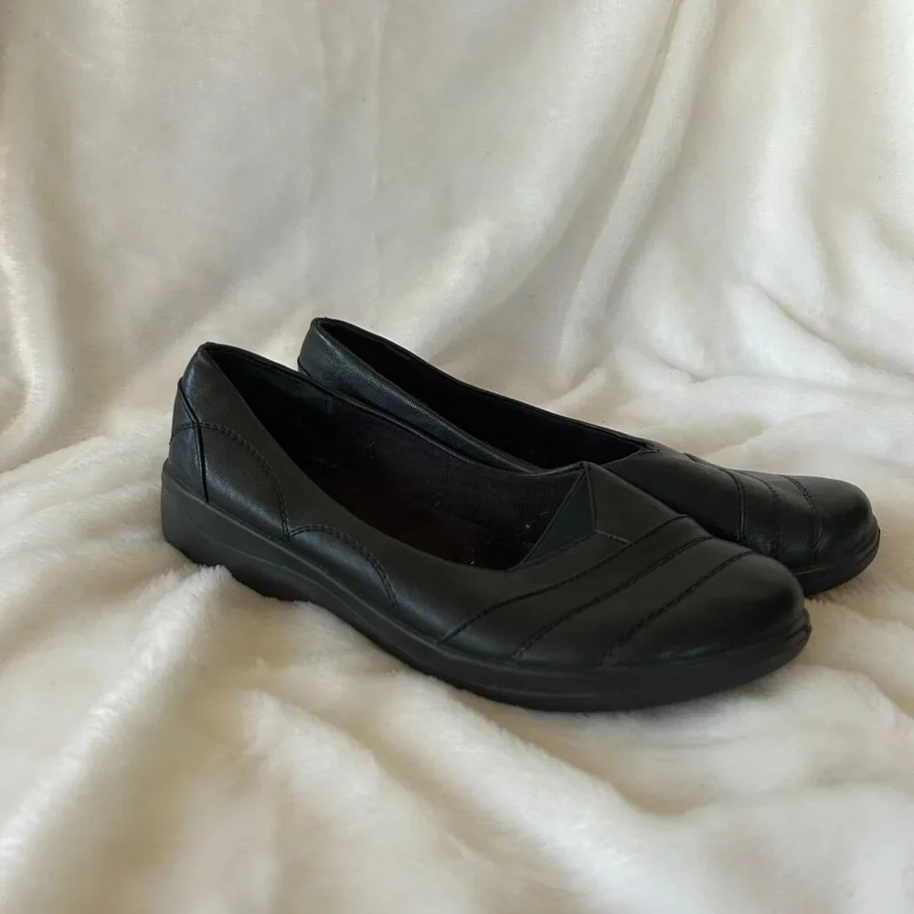 Easy Street Comfort Loafers Womens 8‎ Black Closed Toe